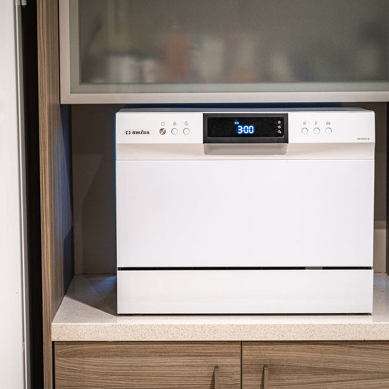 Swiss 6 Place Setting Dishwasher White DW3202A-W-4