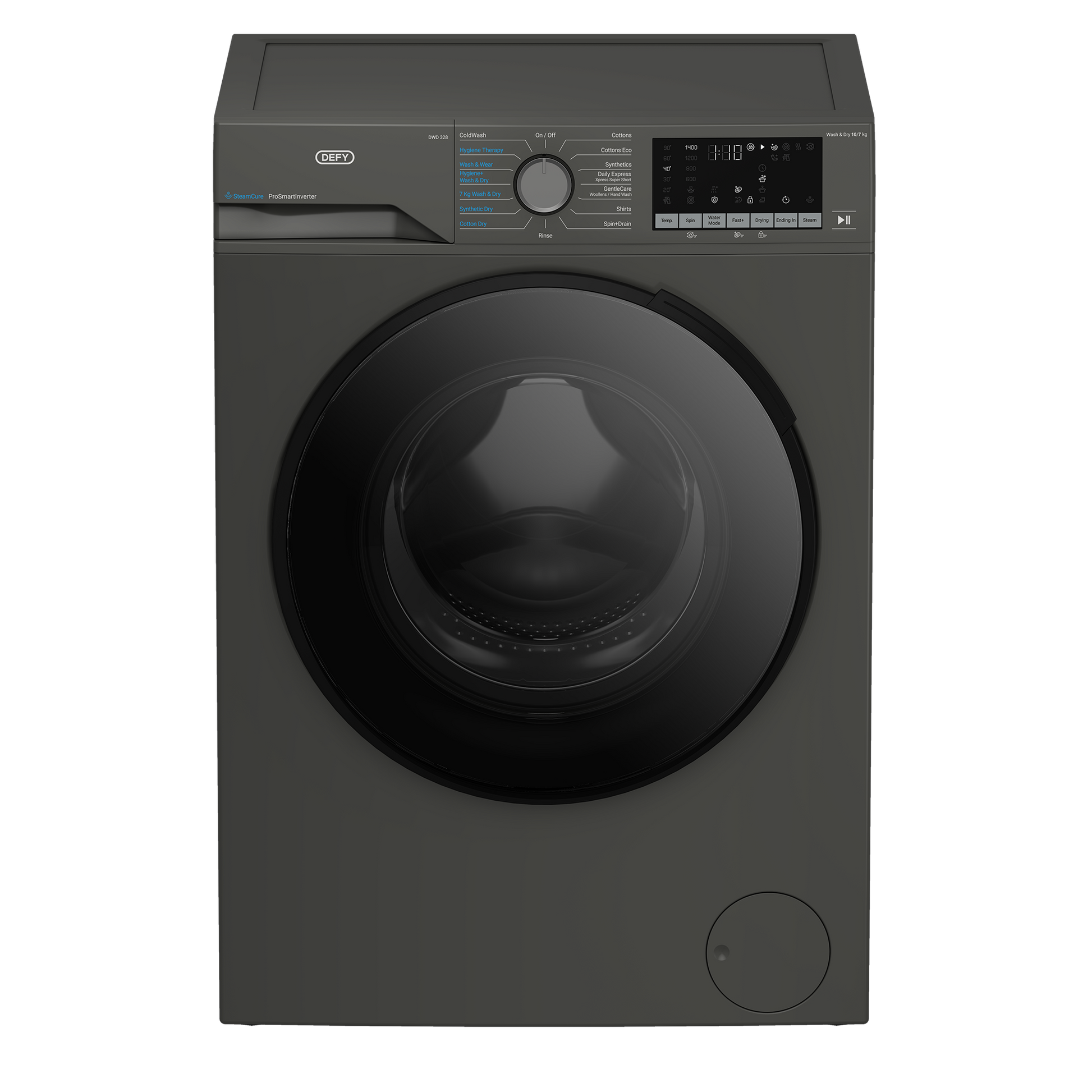 Defy 10/7kg Washer Dryer SteamCure Technology Manhattan Gray DWD328-1