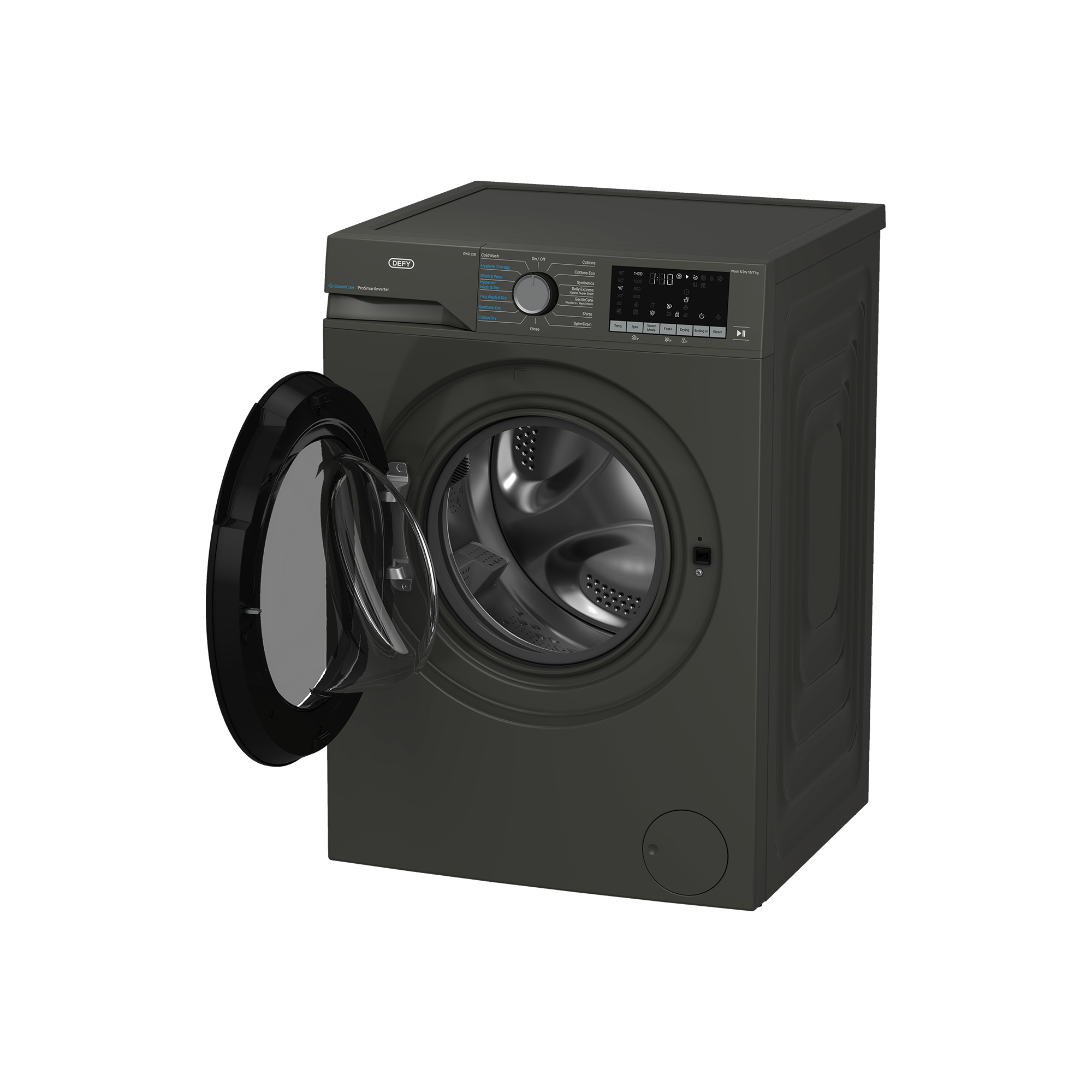Defy 10/7kg Front Loader Combo Washing Machine Grey DWD328