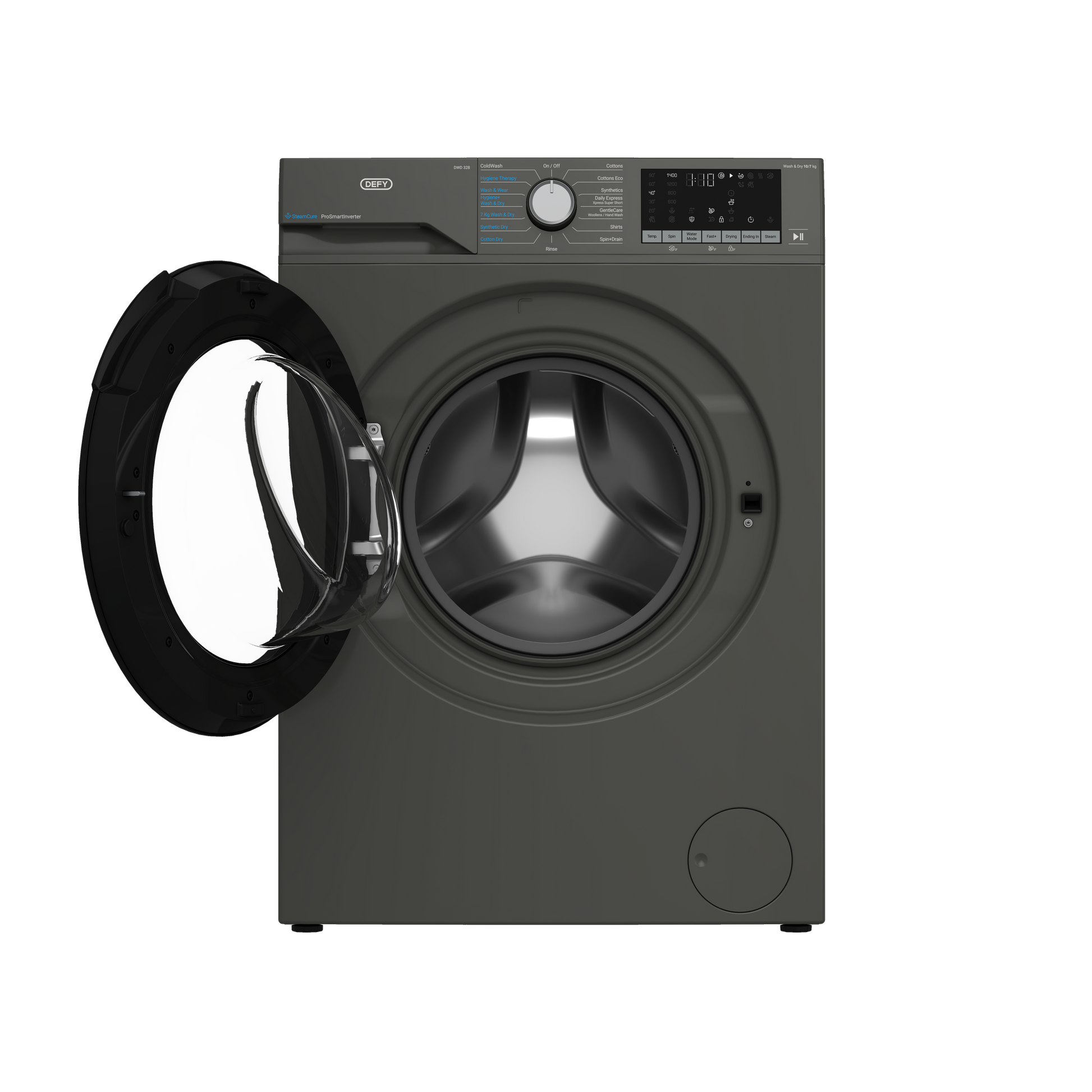 Defy 10/7kg Washer Dryer SteamCure Technology Manhattan Gray DWD328-4