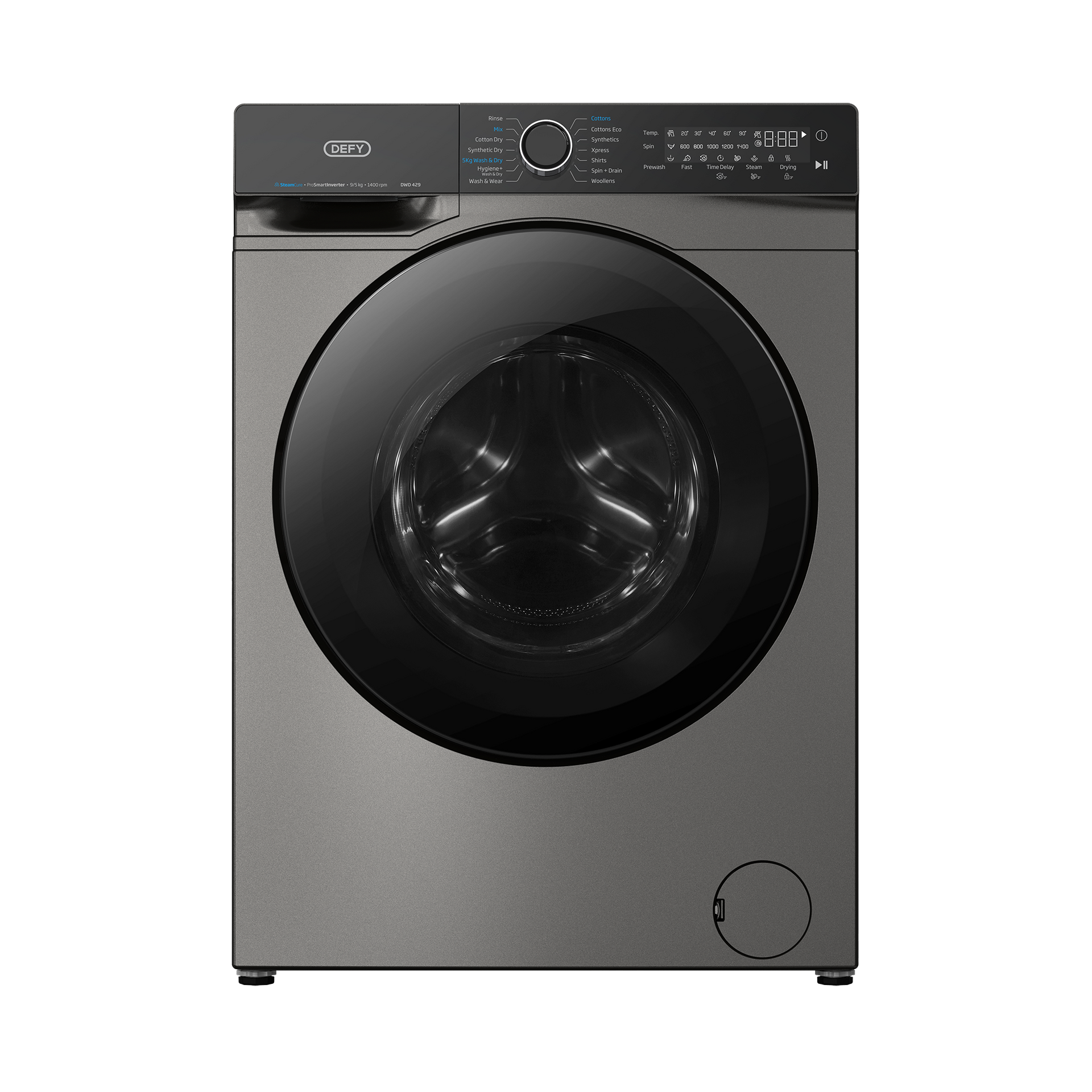 Defy 9/5Kg Washer Dryer SteamCure Technology Manhattan Gray DWD429