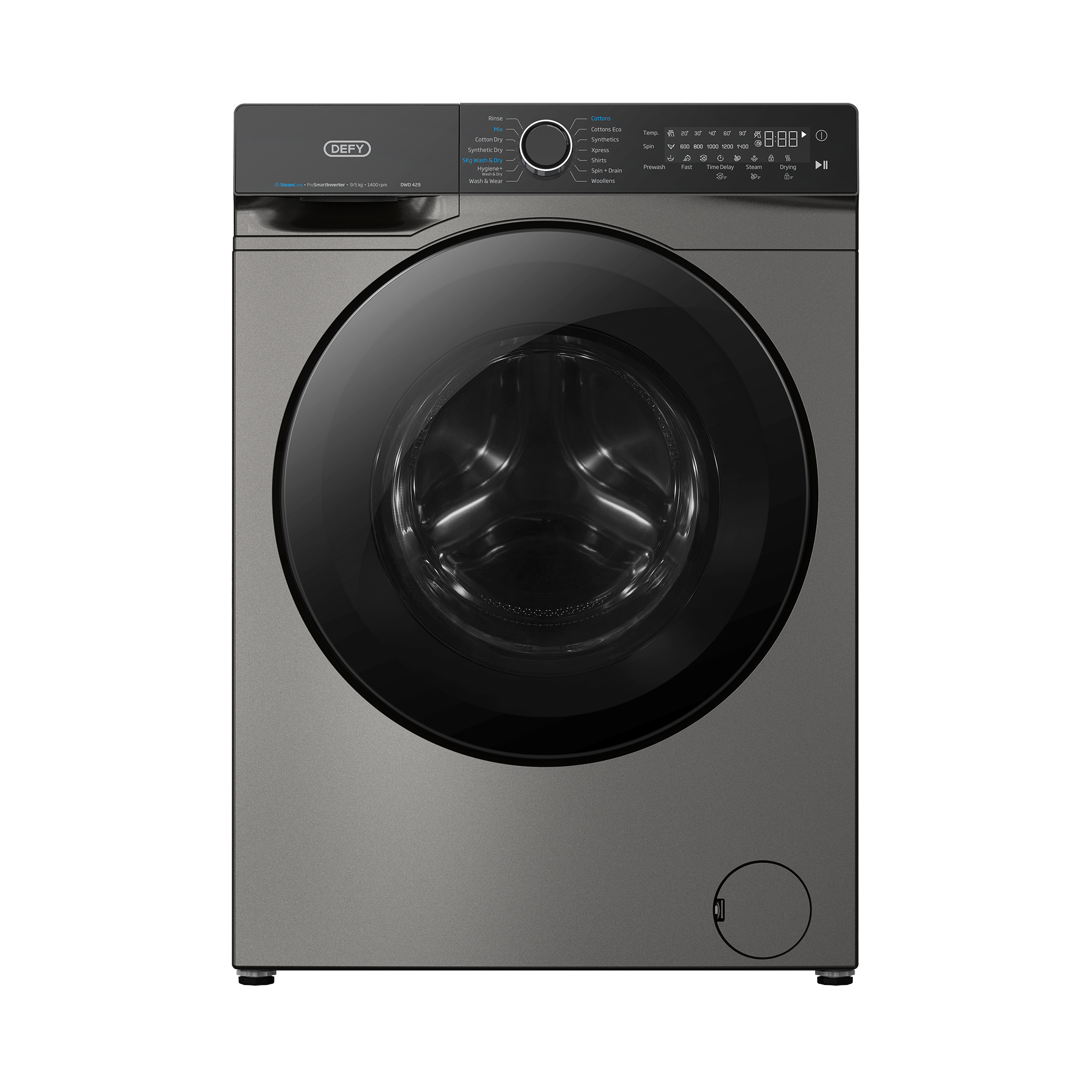 Defy 9/5Kg Washer Dryer SteamCure Technology Manhattan Gray DWD429