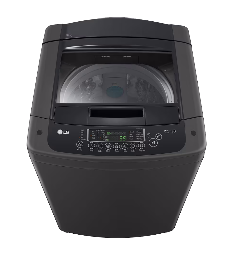 LG 18KG Top Loader Washing Machine Black T1885NEHT2