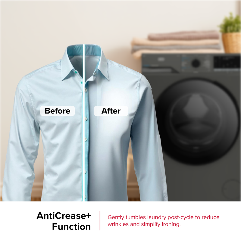 Defy 12kg SteamCure Front Loader Washing Machine Manhattan Grey DAW398-10