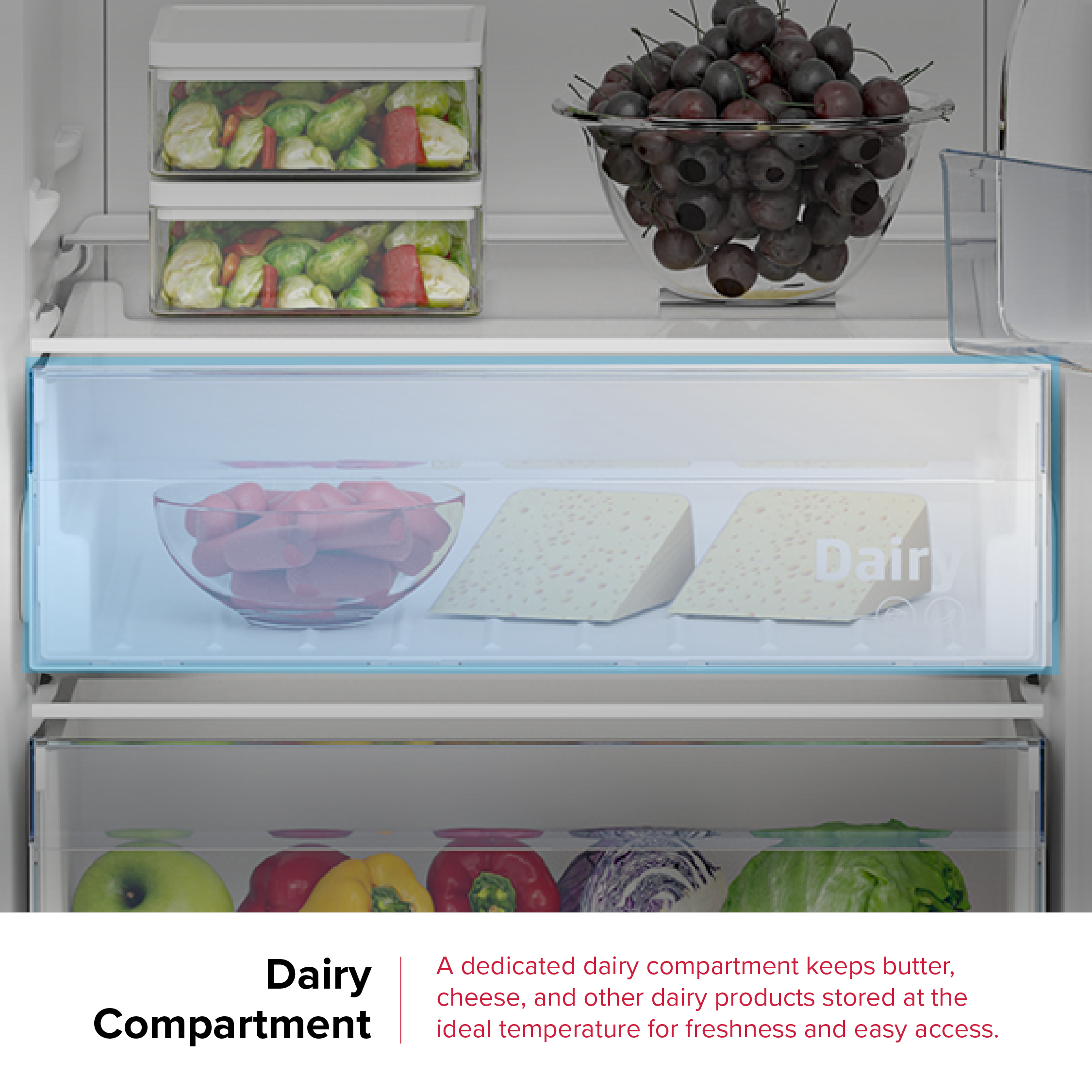 DEFY Upright Fridge 343L Inox DFD458