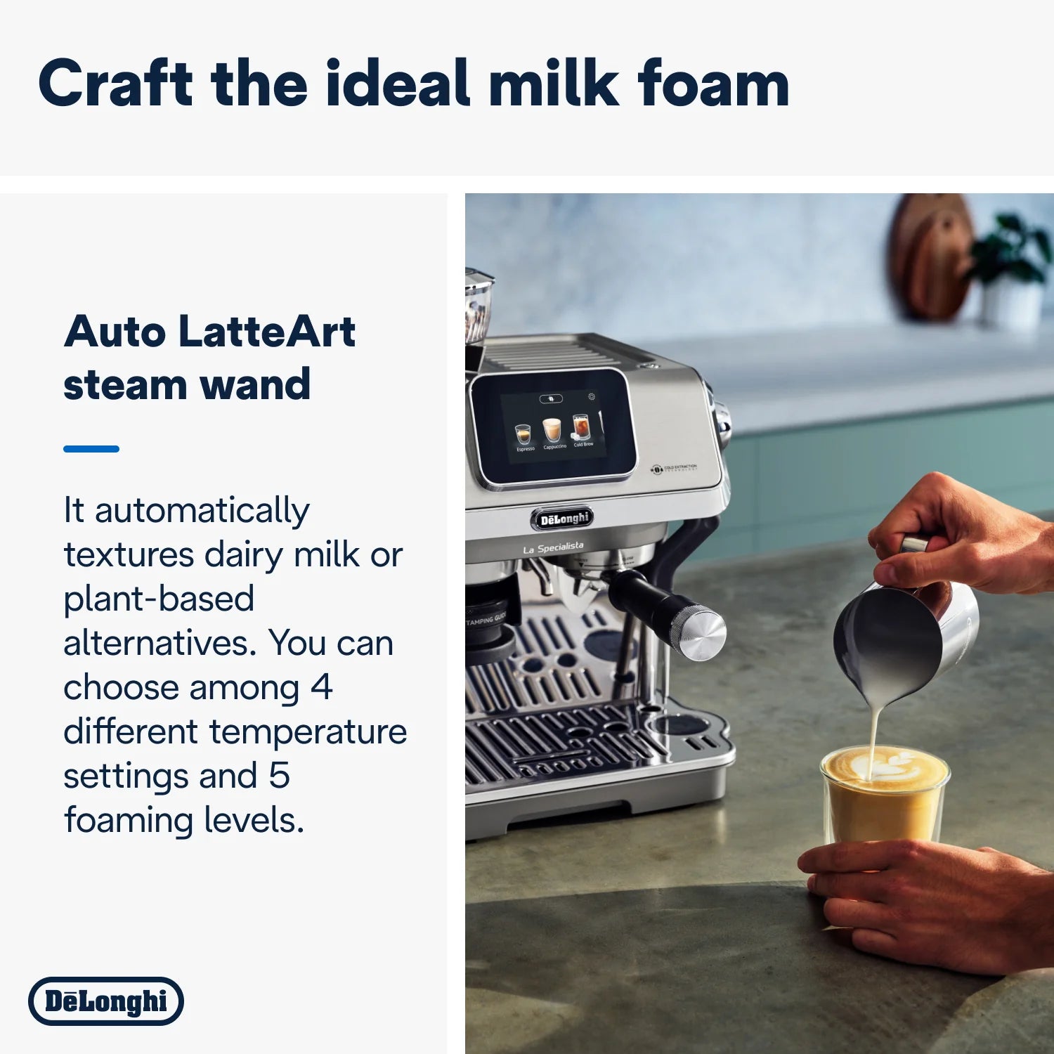 Delonghi - La Specialista Touch Manual Pump Espresso Machine  EC9455.M