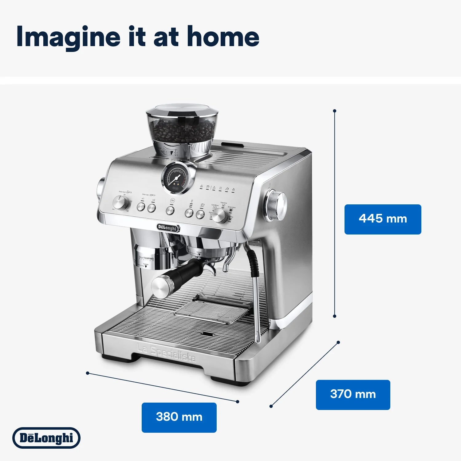 Delonghi La Specialista Opera Manual Pump Stainless Steel EC9555.M