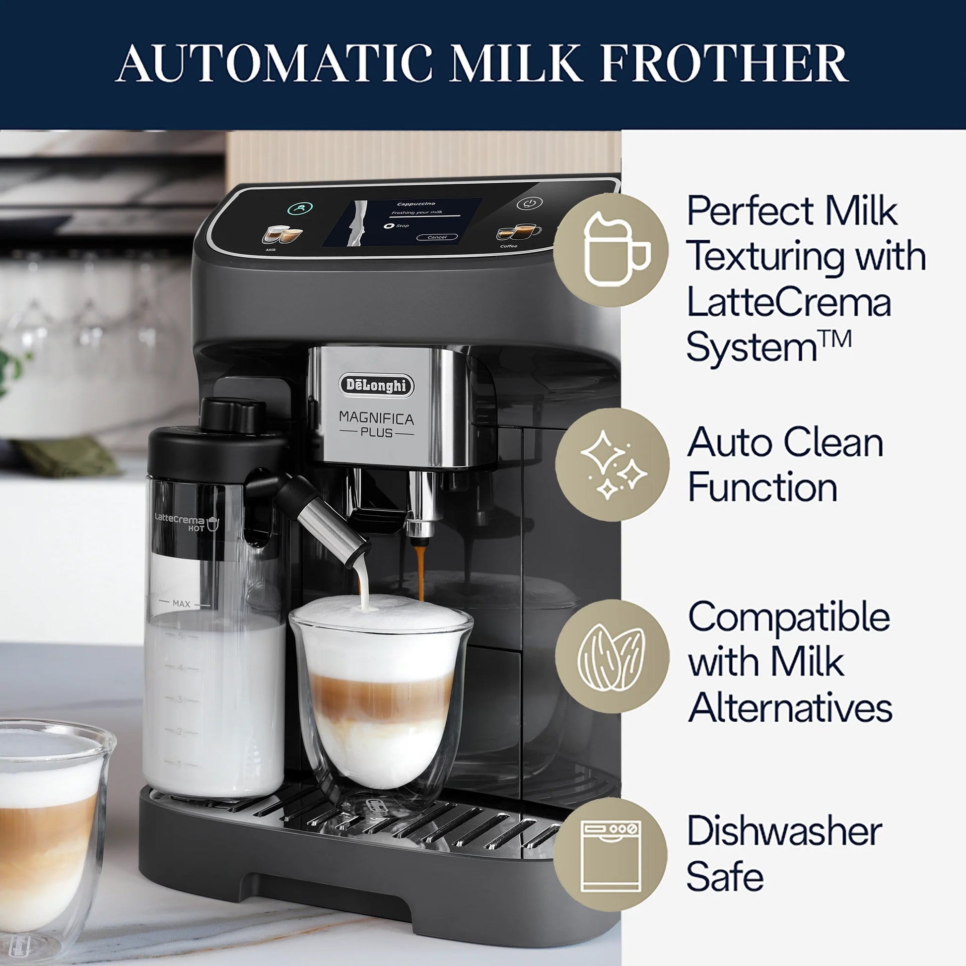 Delonghi Magnifica Plus Bean to Cup Coffee Machine ECAM320.61.G-6