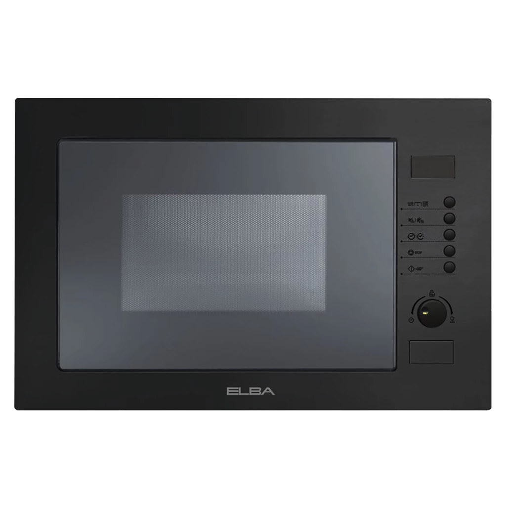 ELBA ELIO Built In Microwave 38cm Black Metal Painted 02/EL38B MW 25L