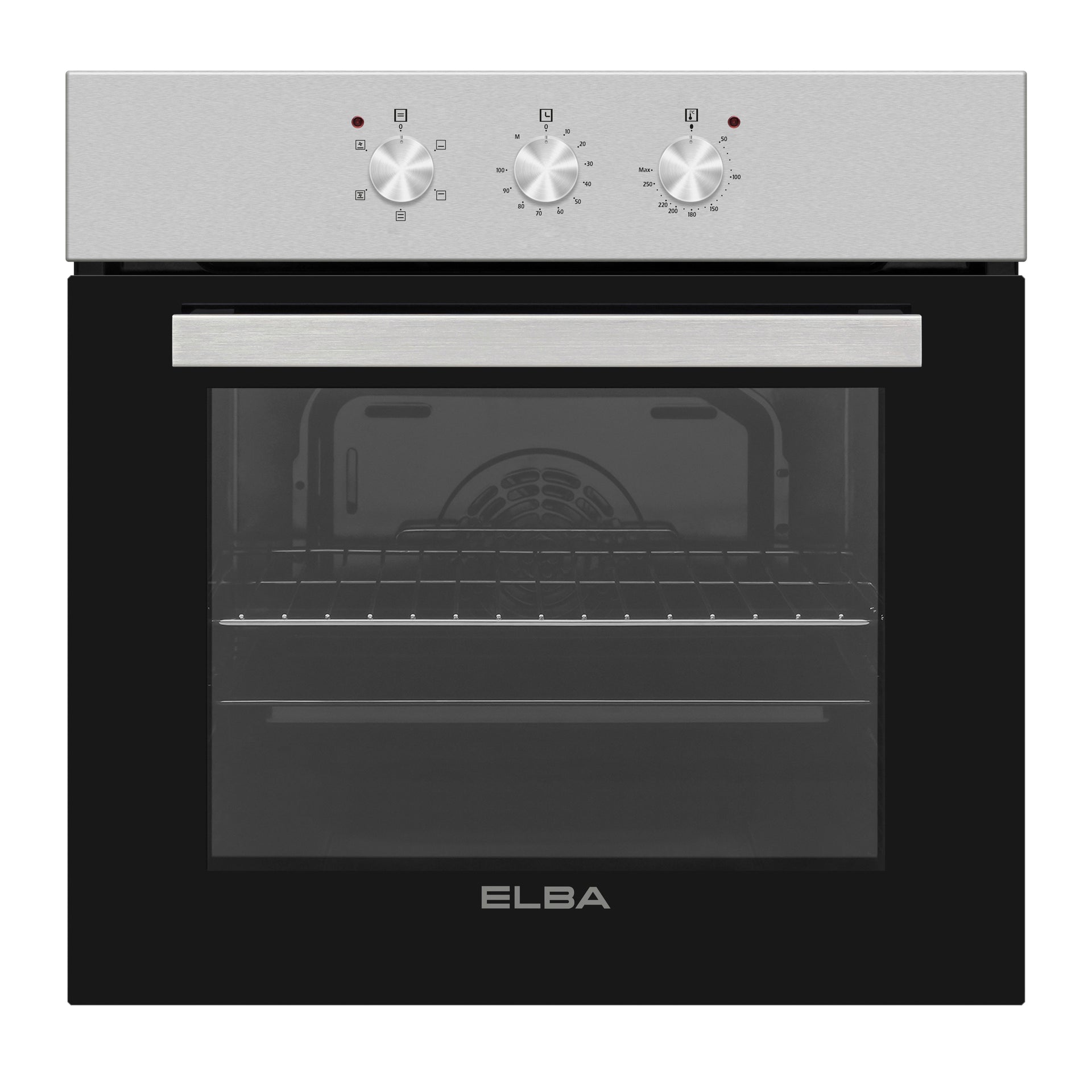 Elba Multifunction Electric Oven 60CM Black Glass Finish 04/T60-3