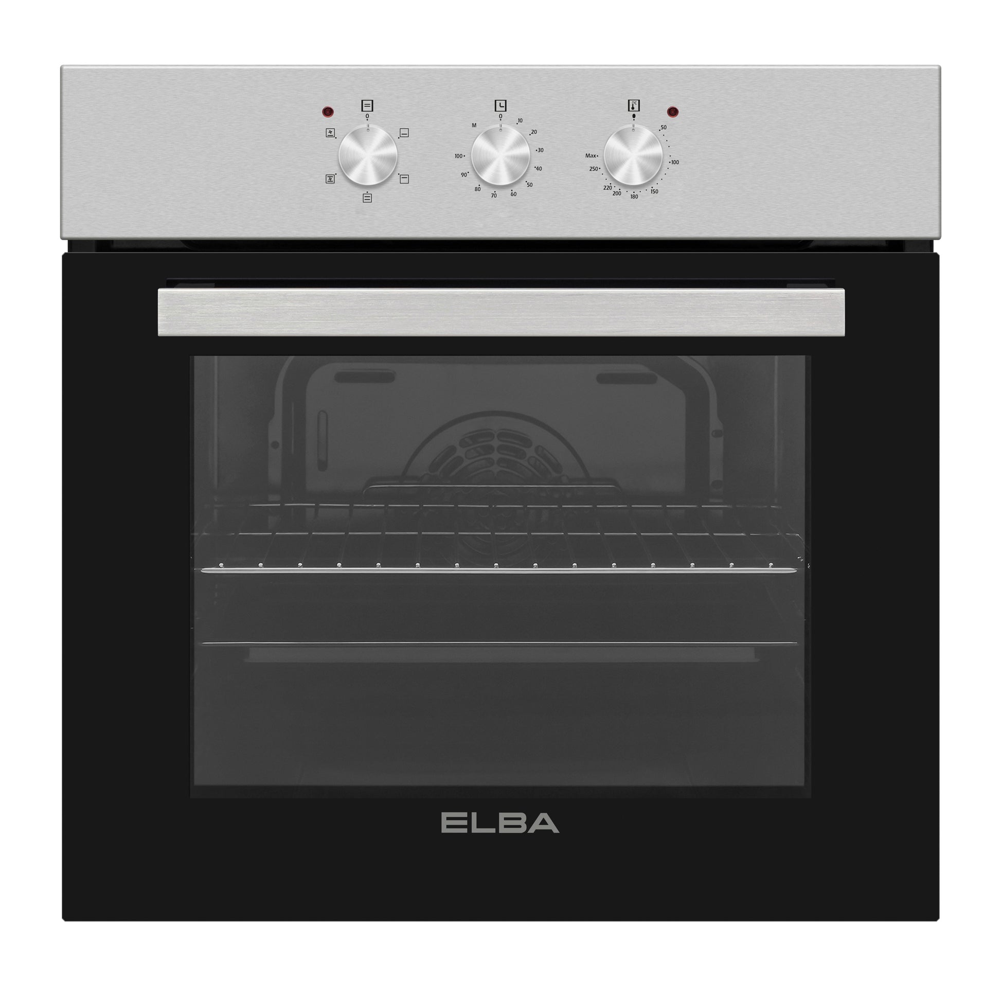 Elba Multifunction Electric Oven 60CM Black Glass Finish 04/T60-3-1
