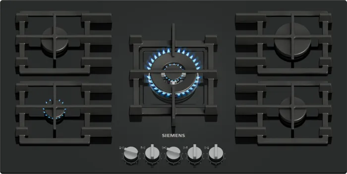 Siemens iQ500 Gas Hob 90 cm Tempered glass, Black EP9A6QI40M-1