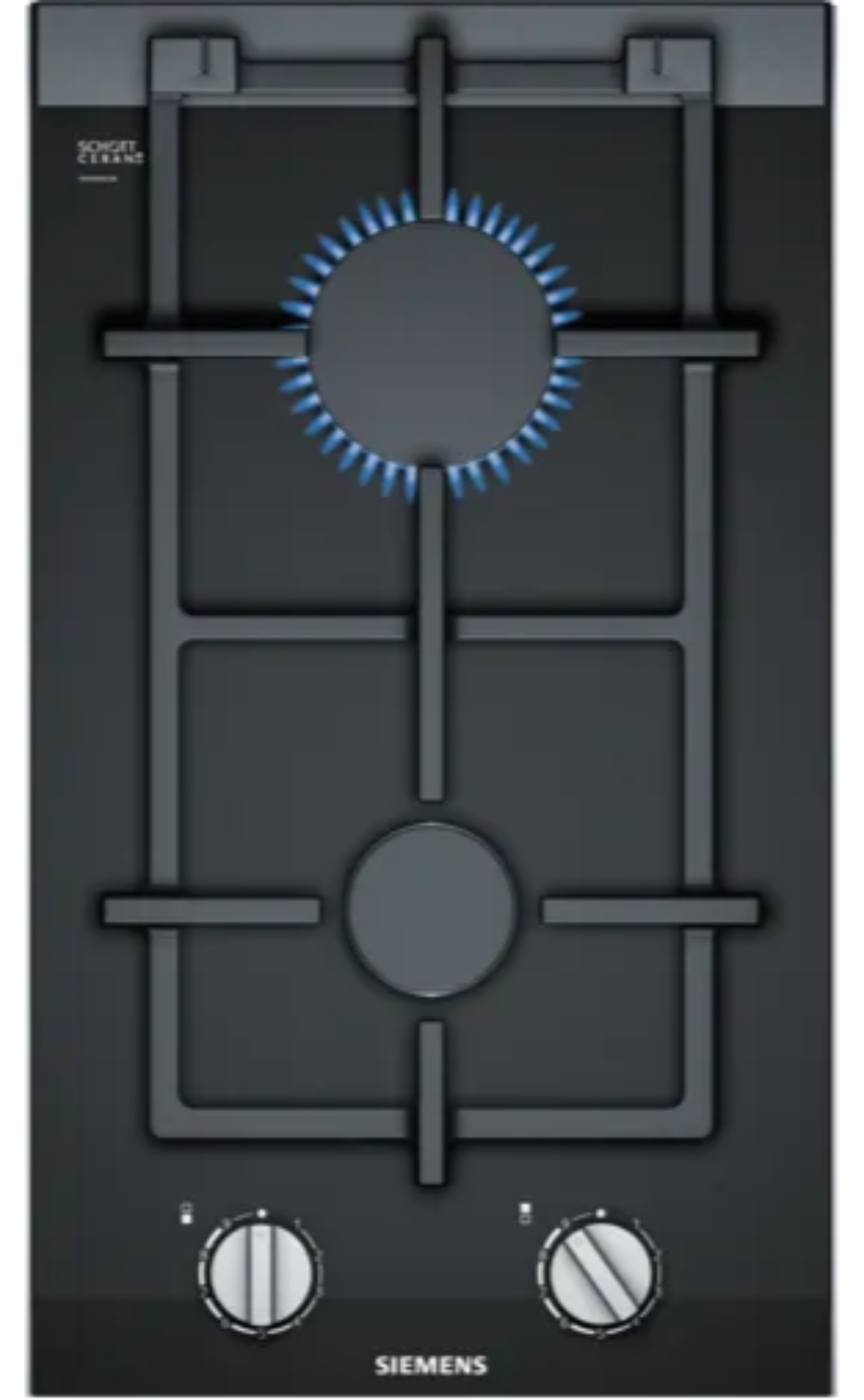 Siemens 2 Burner Gas Hob Glass Black ER3A6BB70