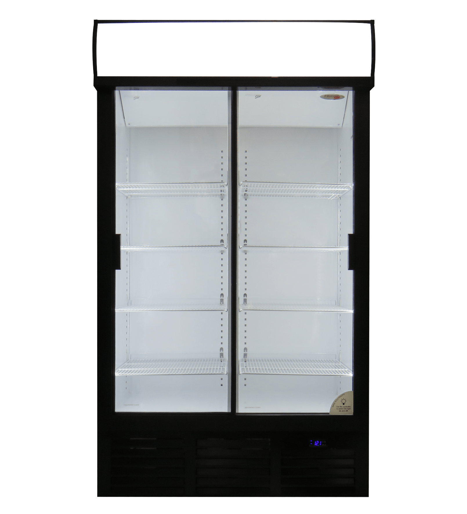 Fridgestar 663L 2 Sliding Door Display Fridge ES1140SL-3