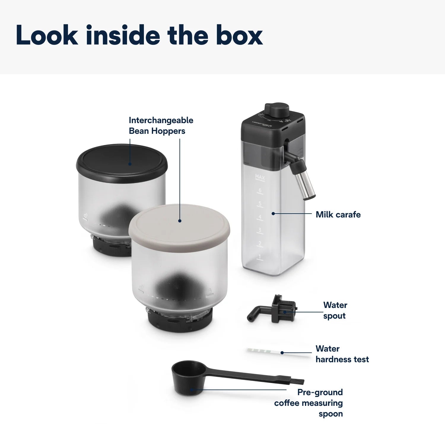 Delonghi Rivelia Bean to Cup Coffee Machine Beige - EXAM440.55.BG