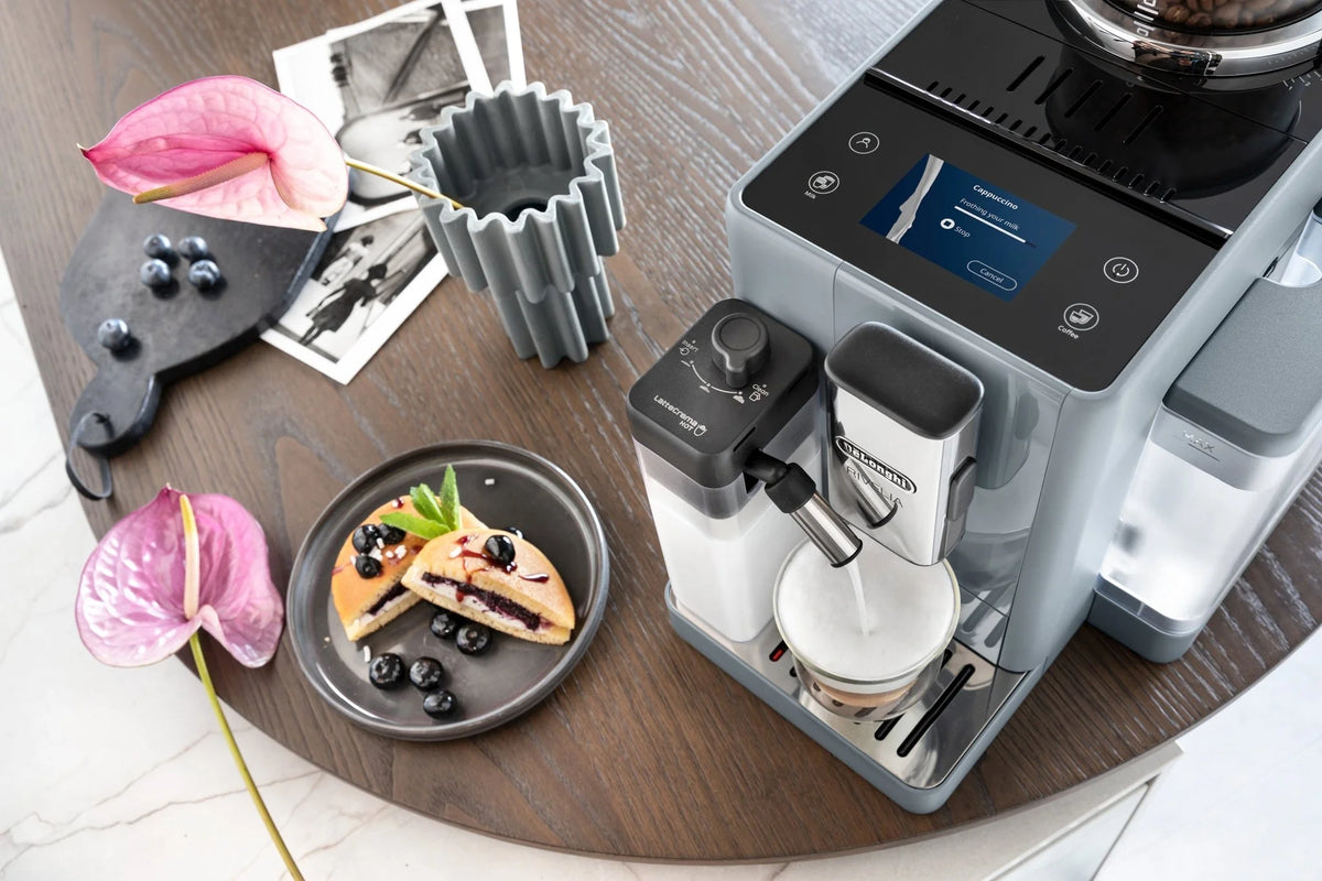 Delonghi Rivelia Bean to Cup Coffee Machine Pebble Grey EXAM440.55.G-8