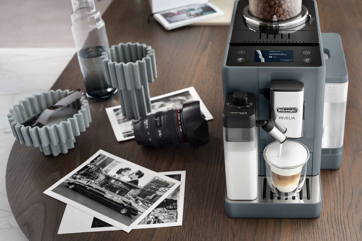 Delonghi Rivelia Bean to Cup Coffee Machine Pebble Grey EXAM440.55.G-9