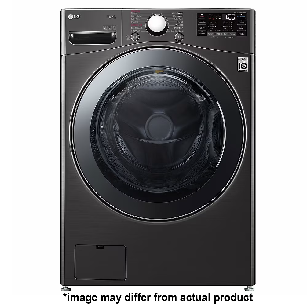 LG 21kg Front Loader Washing Machine Black F0P2CYV2E