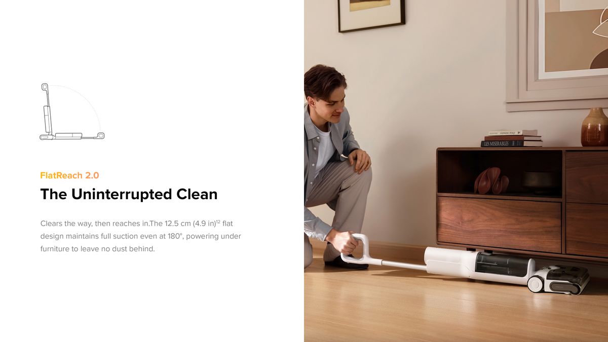 Roborock RapidClean Upright Wet & Dry Vacuum Cleaner White F25RTGEN2-10