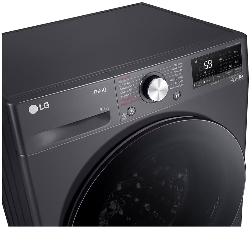 LG 9/5KG Washer Dryer Front Loader Combo Washing Machine Black Finish F2V5FRPYJ-6