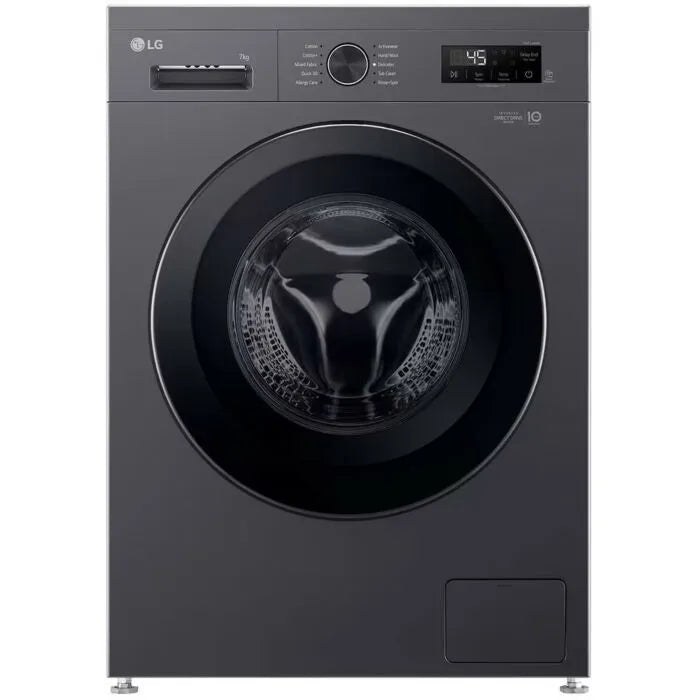 LG 7kg Front Loader Washing Machine Black F2Y1HYP6J