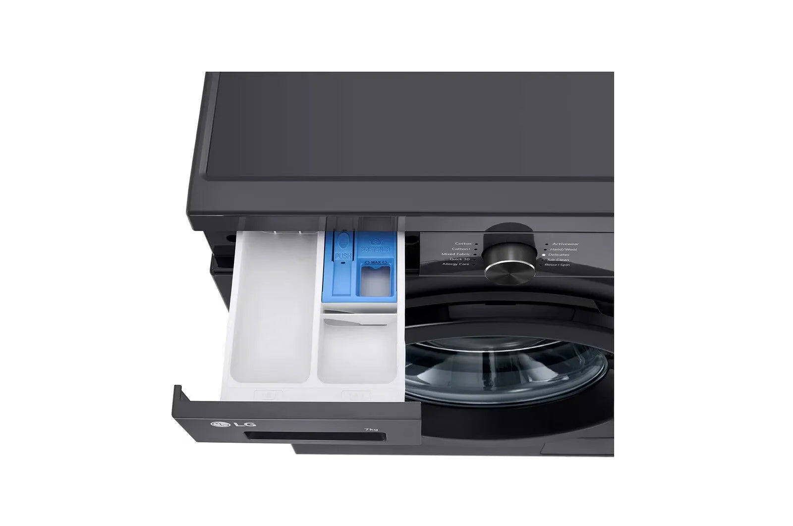 LG 7kg Front Loader Washing Machine Black F2Y1HYP6J