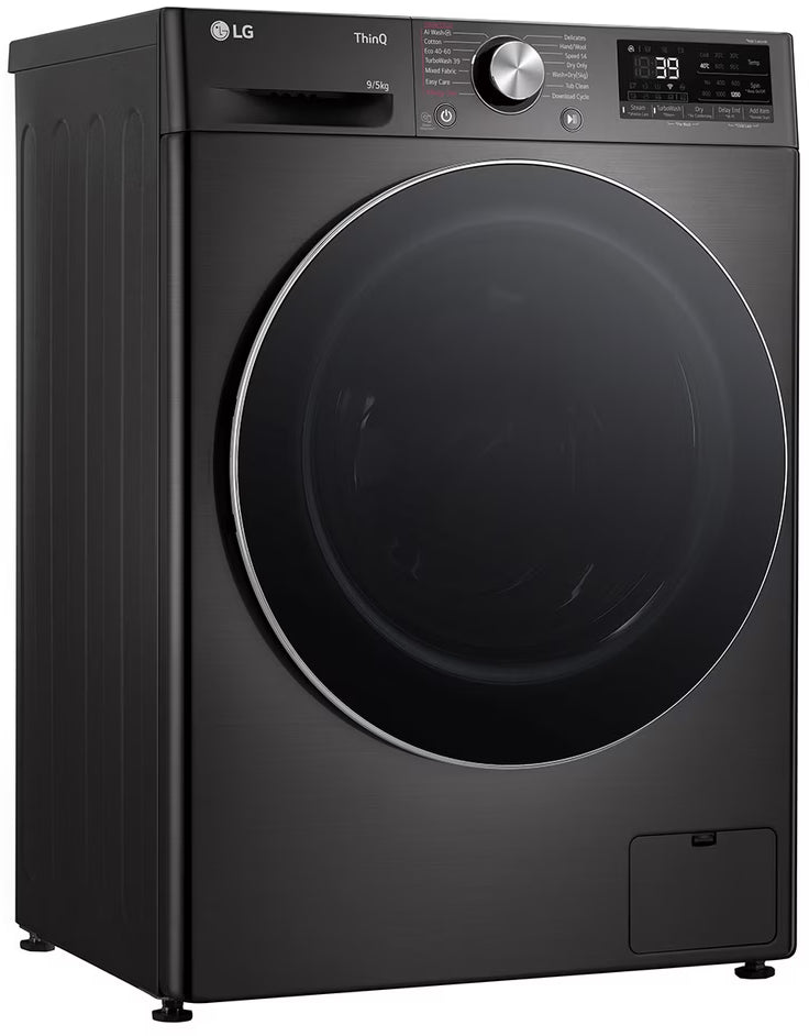 LG 9/5KG Front Loader Combo Washing Machine Black Finish F2Y9FCP2ZB