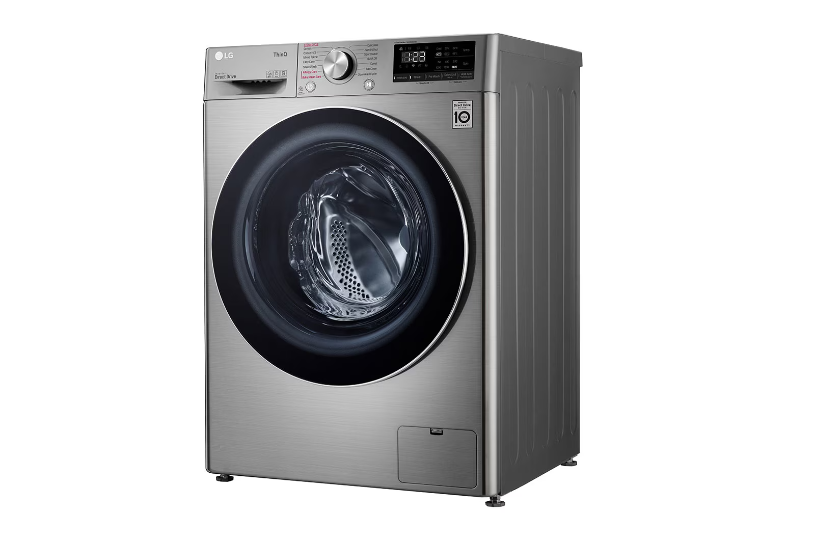 LG 10.5/7KG Front Loader Combo Washing Machine Silver F4V5RGP2T