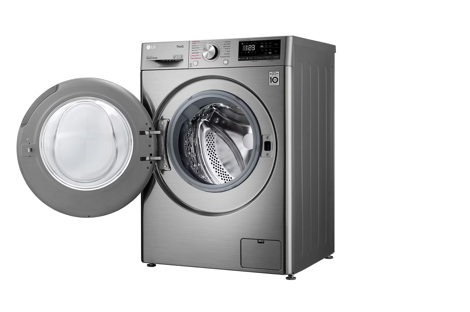 LG 10.5/7KG Front Loader Combo Washing Machine Silver F4V5RGP2T
