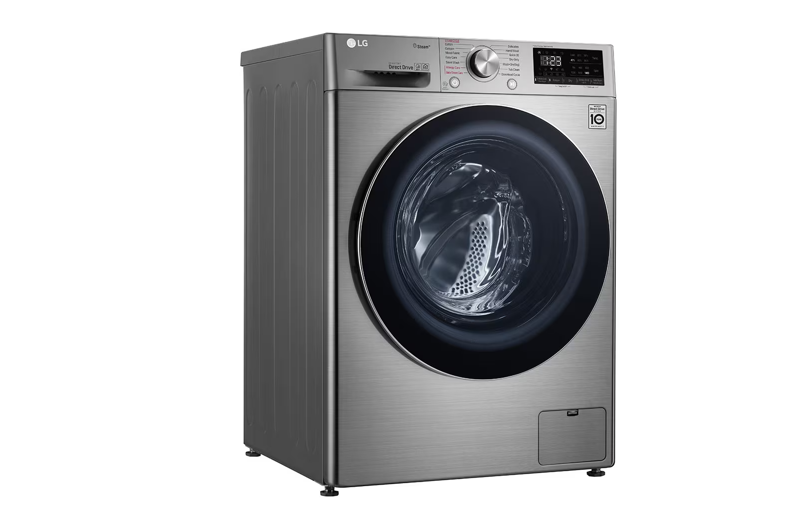 LG 10.5/7KG Front Loader Combo Washing Machine Silver F4V5RGP2T