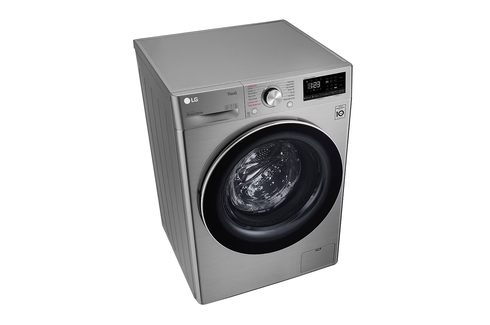 LG 10.5/7KG Front Loader Combo Washing Machine Silver F4V5RGP2T