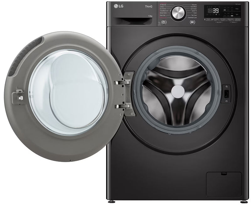 LG 13Kg Front Loader With AI DD +Steam Black Finish F4Y9LWP2ZB-9