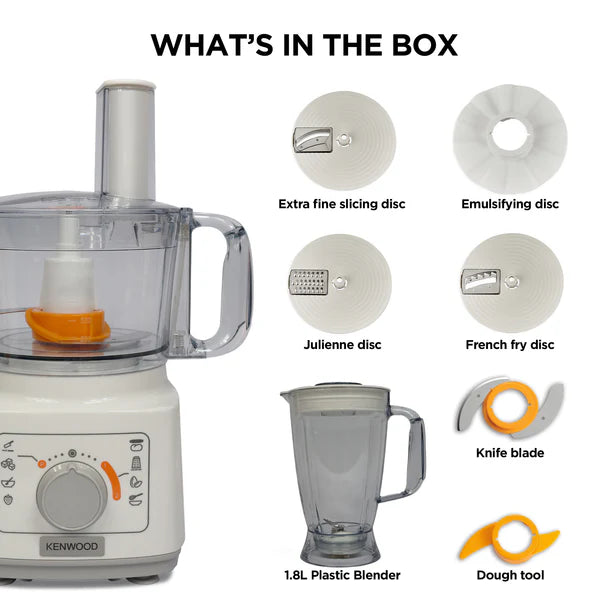 Kenwood Food Processor Essentials Collection 750W White FDP03.40WH