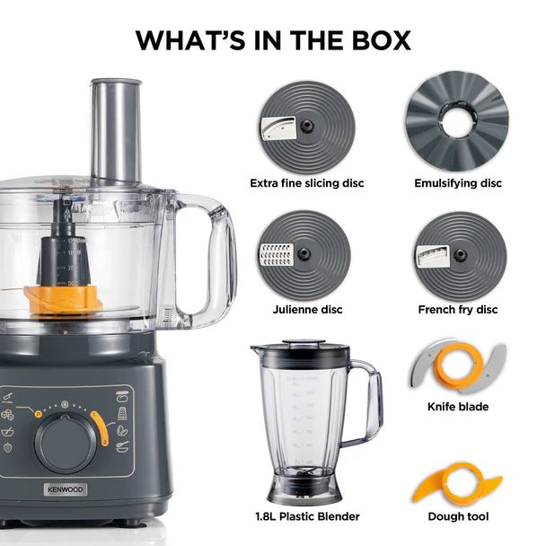 Kenwood Food Processor Essentials Collection 750W Grey FDP03.50GY-4