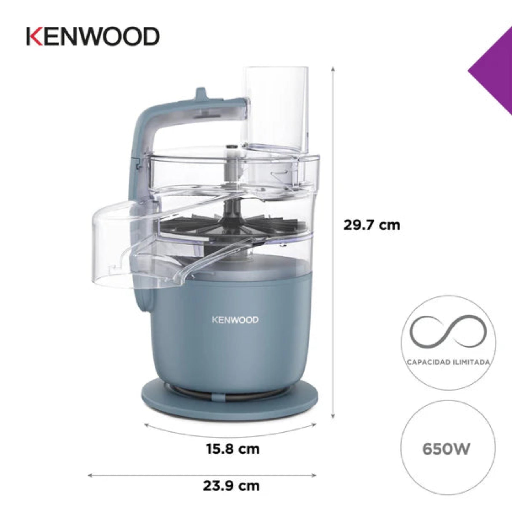 Kenwood Food Processor Grey FDP22.130GY