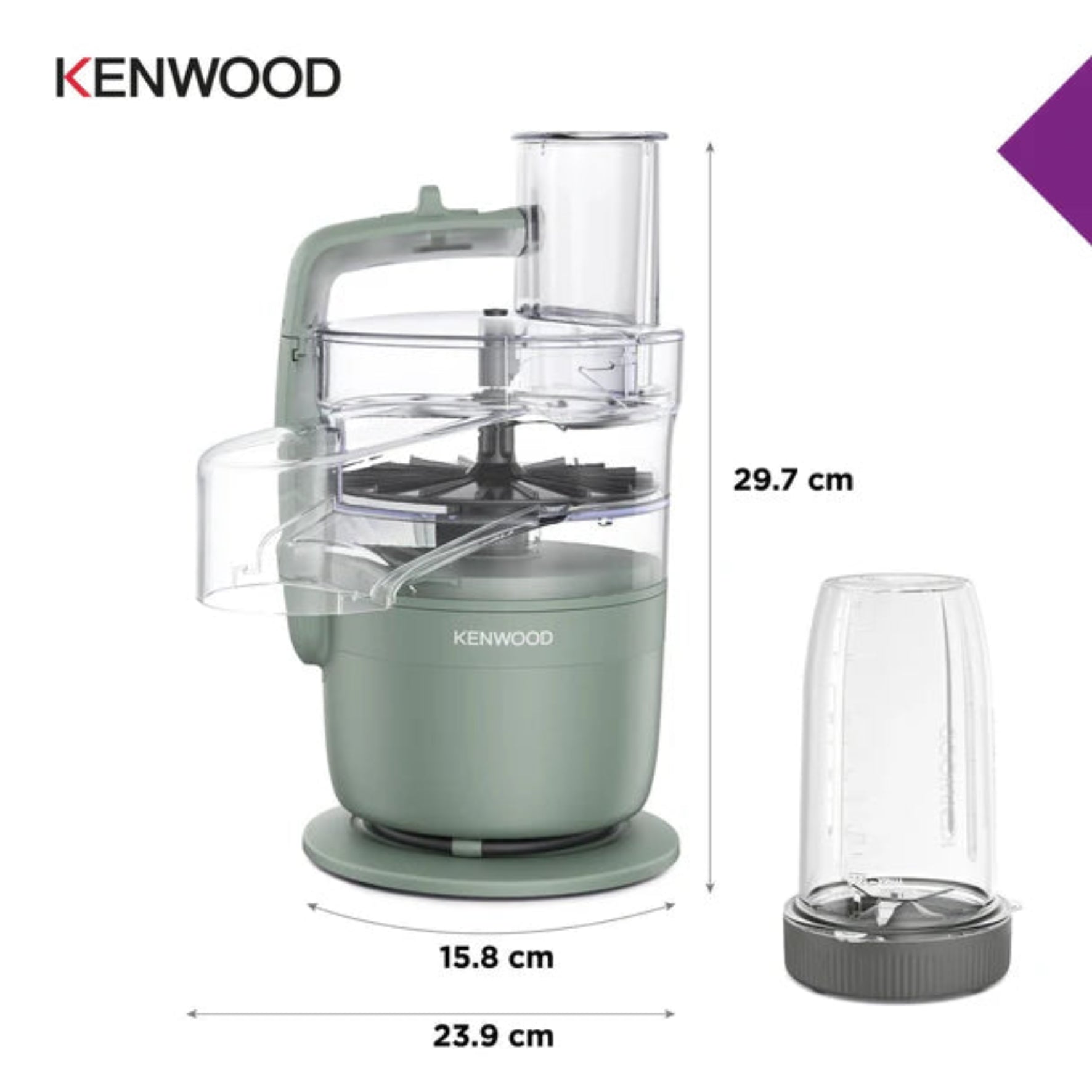 Kenwood Blend & Go Blender & Food Processor FDP23.380GR