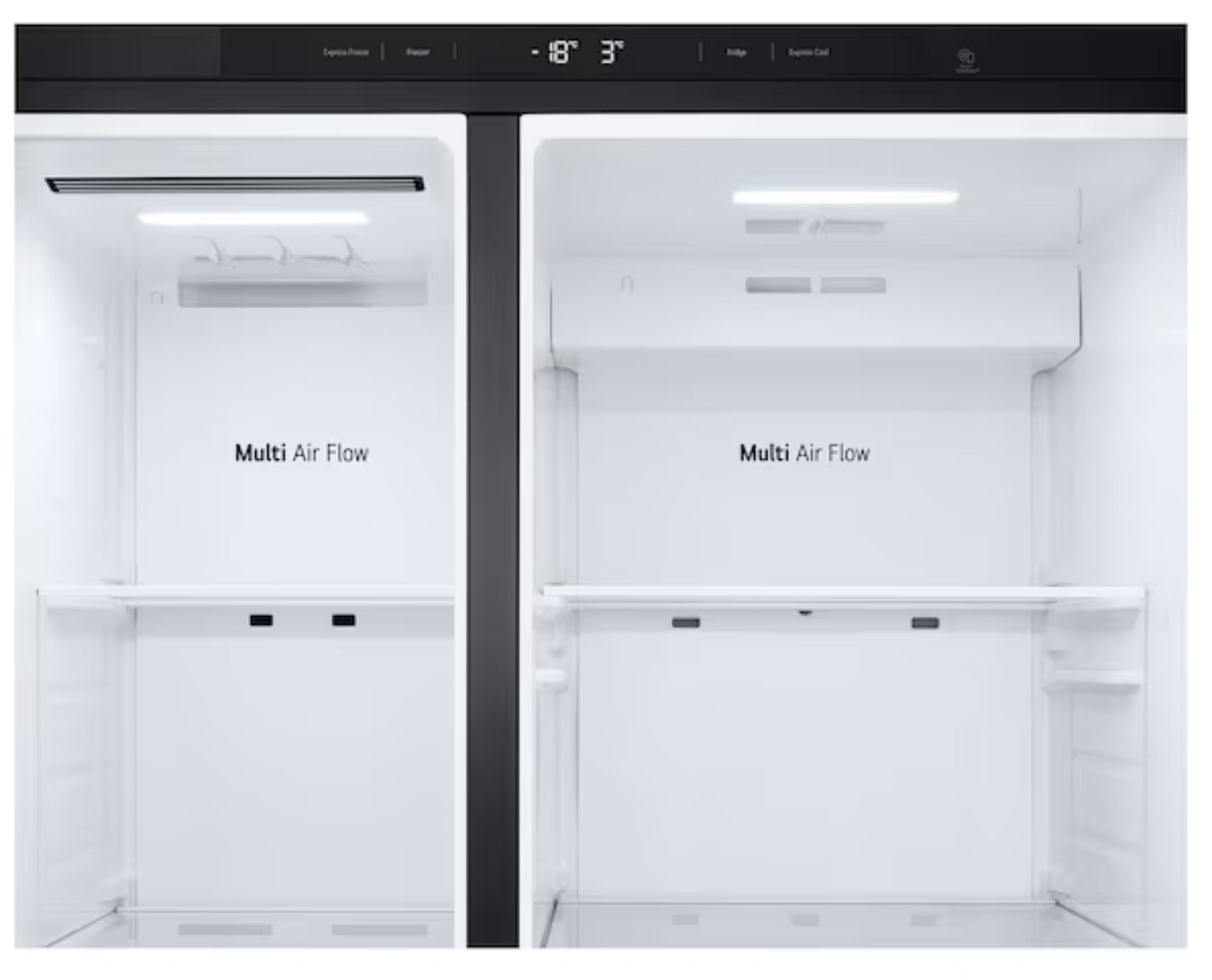 LG 703L Side by Side Fridge In Black Finish GC-B257KQJW-9