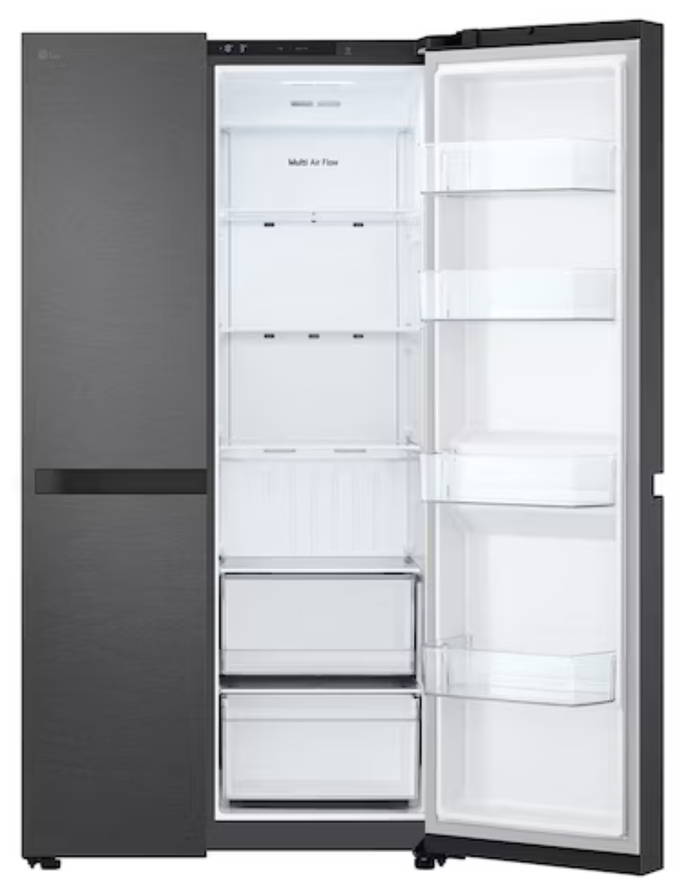 LG 703L Side by Side Fridge In Black Finish GC-B257KQJW-8