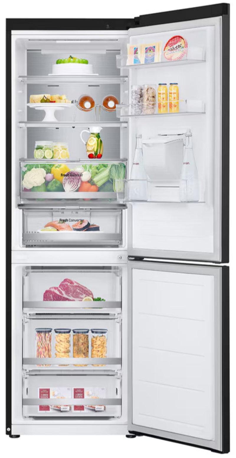 LG 343L Fridge Freezer Black With Door Cooling+ GC-F459FSUW-10