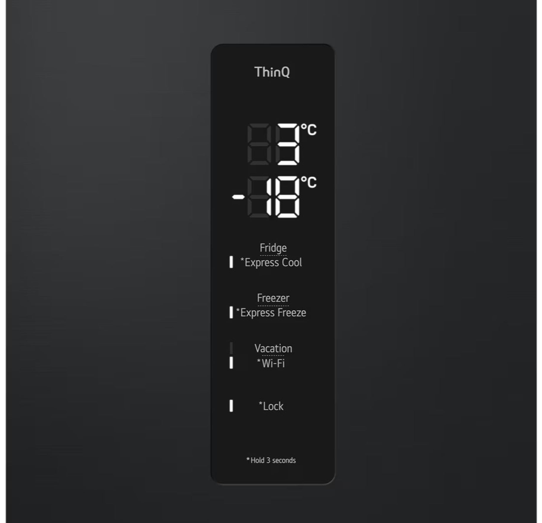 LG 343L Fridge Freezer Black GC-F459FSUW