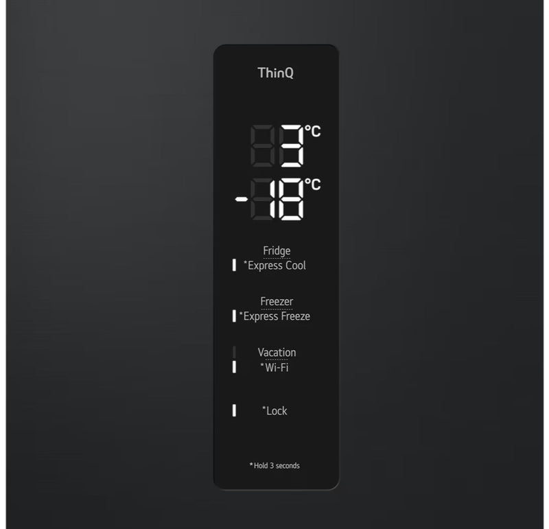 LG 343L Fridge Freezer Black With Door Cooling+ GC-F459FSUW-4