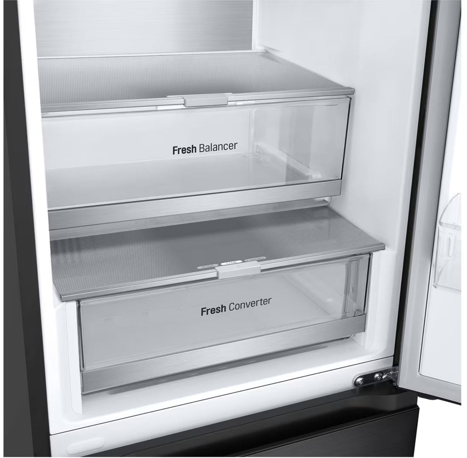 LG 343L Fridge Freezer Black With Door Cooling+ GC-F459FSUW-8