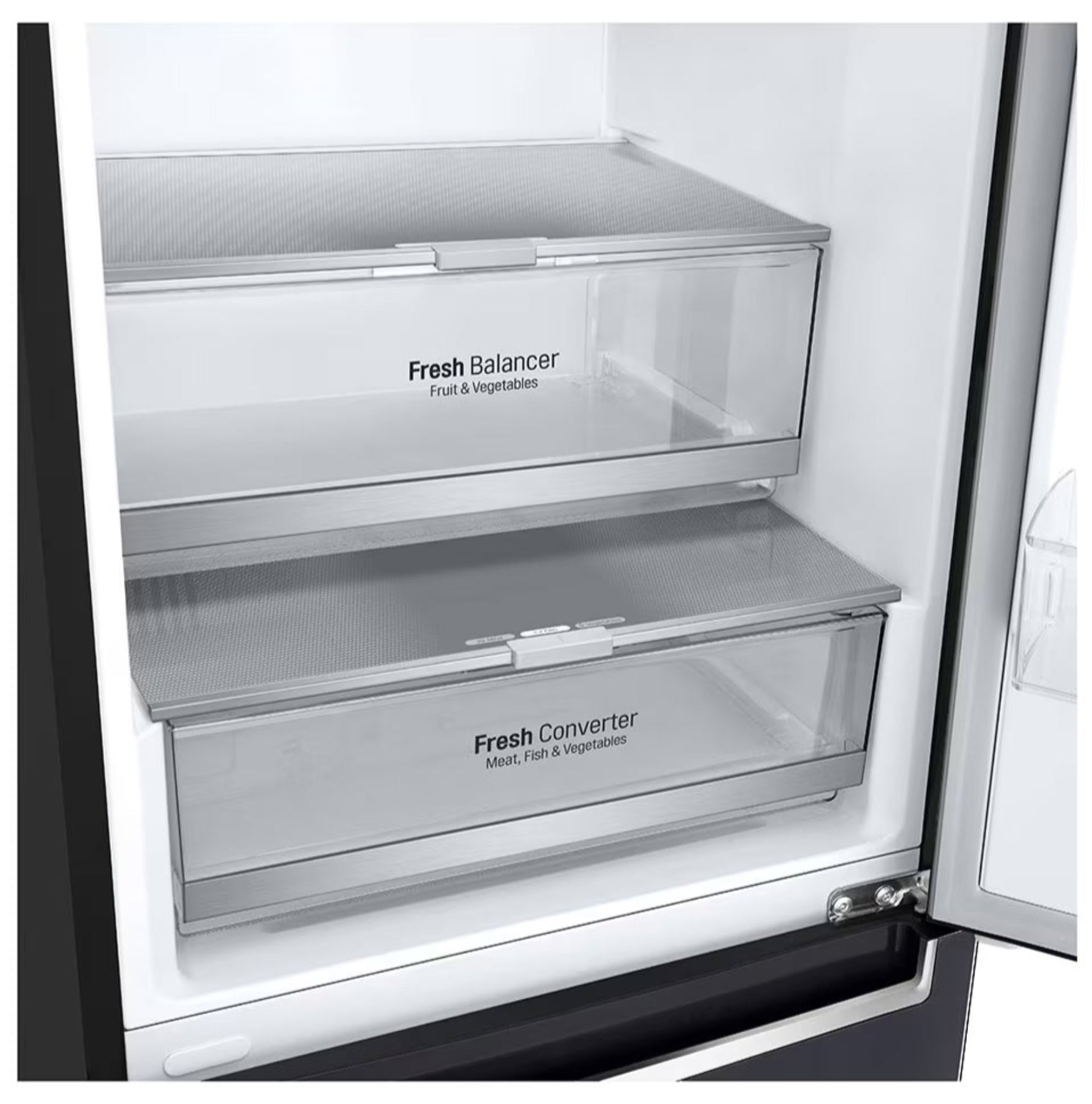 LG 336L Fridge Freezer Black GC-F459NQDM