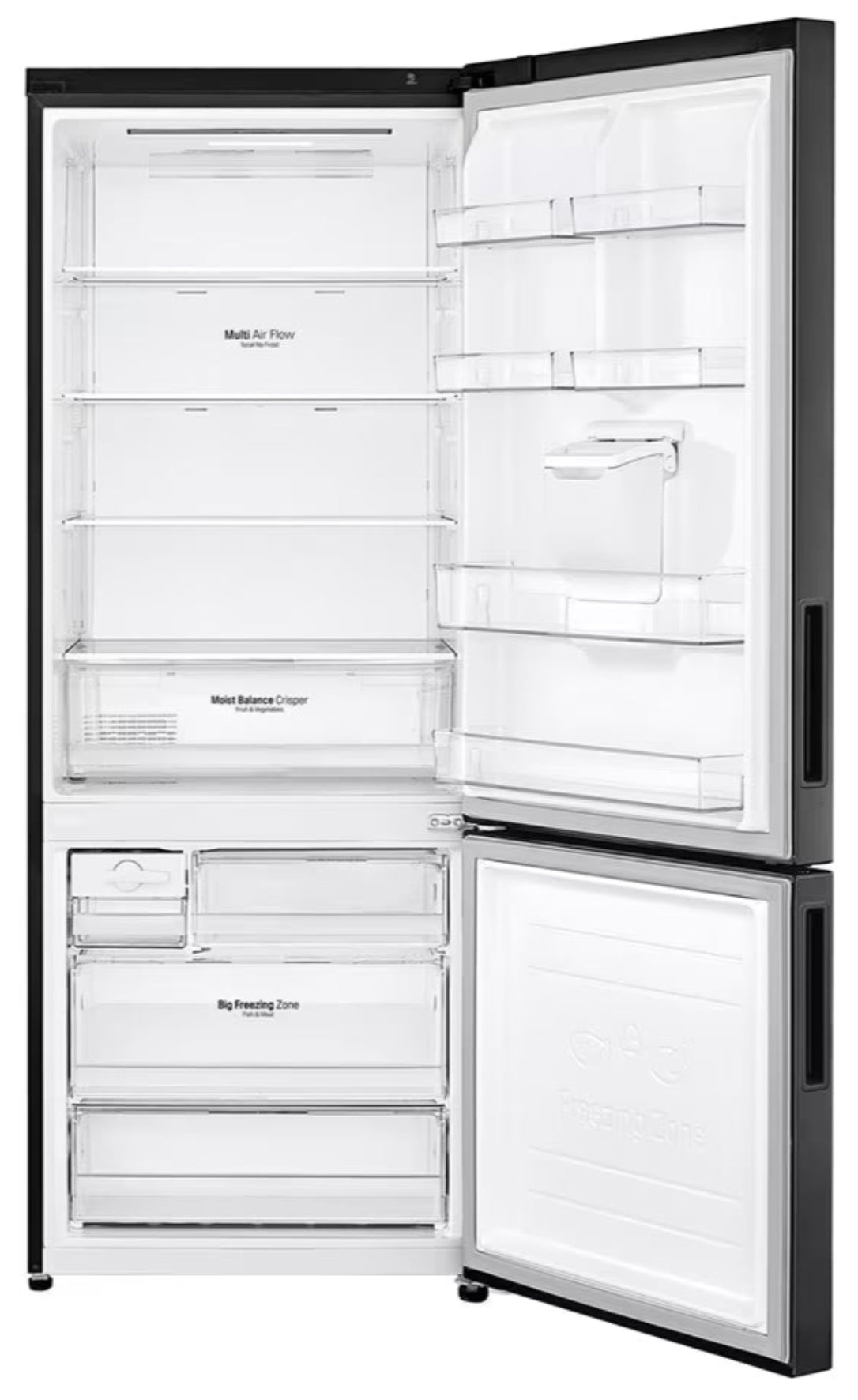 LG 446L Fridge Freezer Black GC-F569NQHM