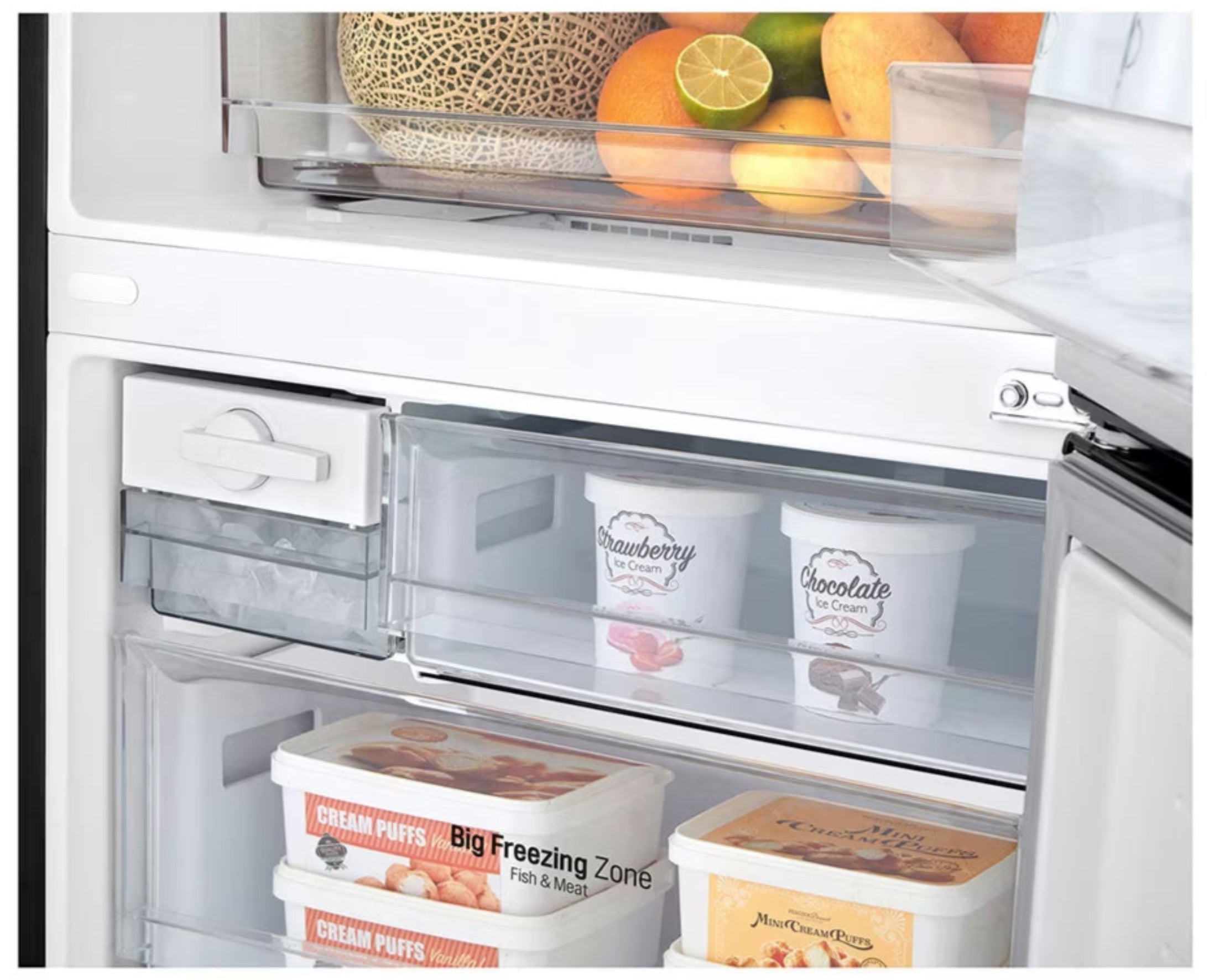 LG 446L Fridge Freezer Black GC-F569NQHM