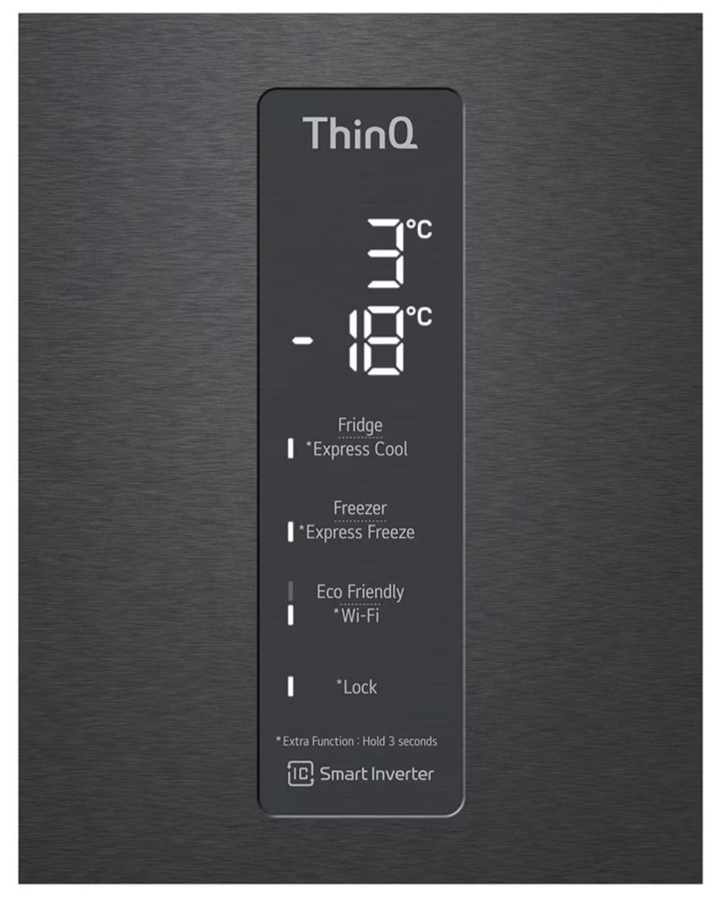 LG 446L Fridge Freezer Black GC-F569NQHM