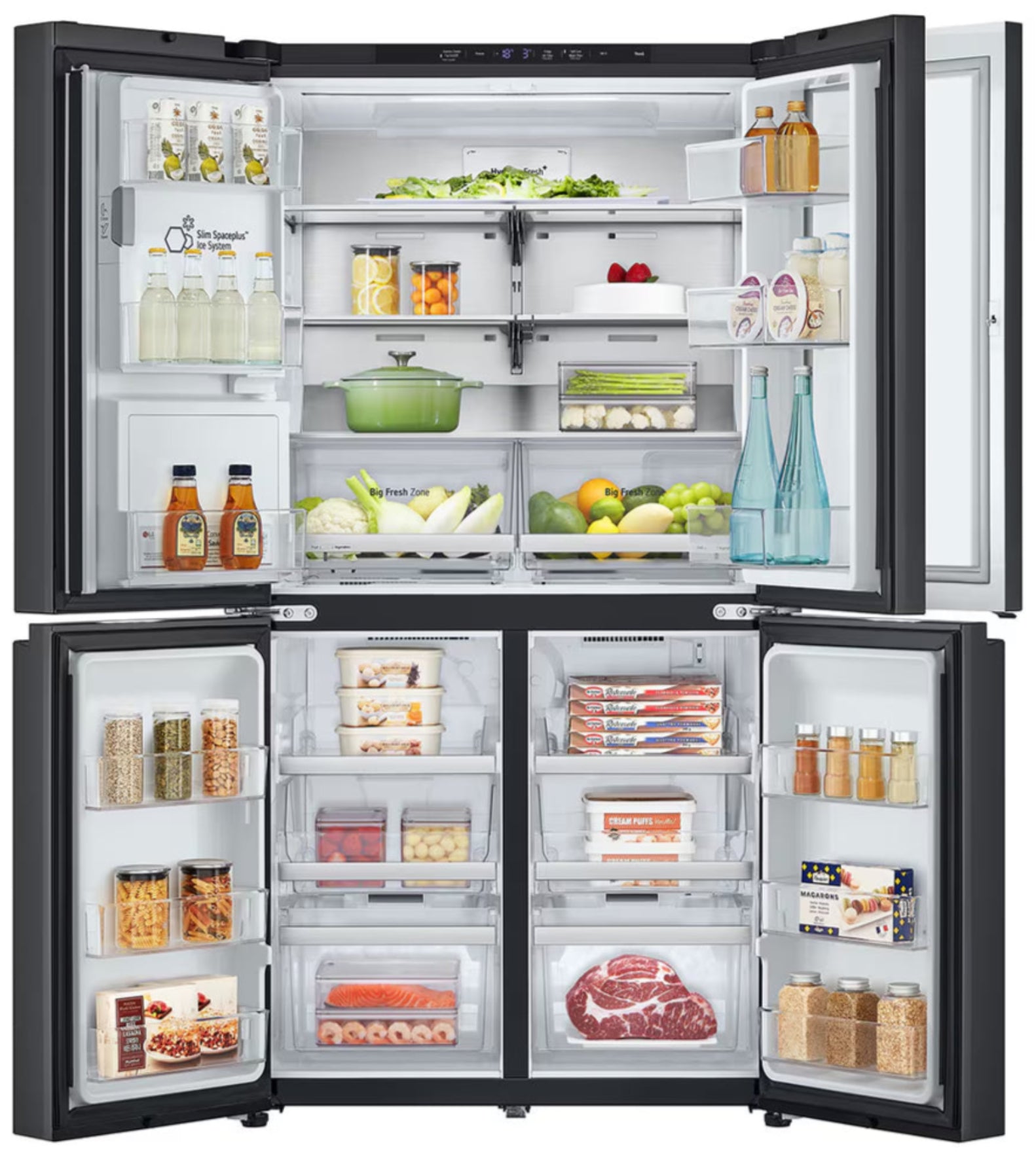 LG 679L Multi Door in Door With UVnano Fridge Black GC-J24FFCBB-10