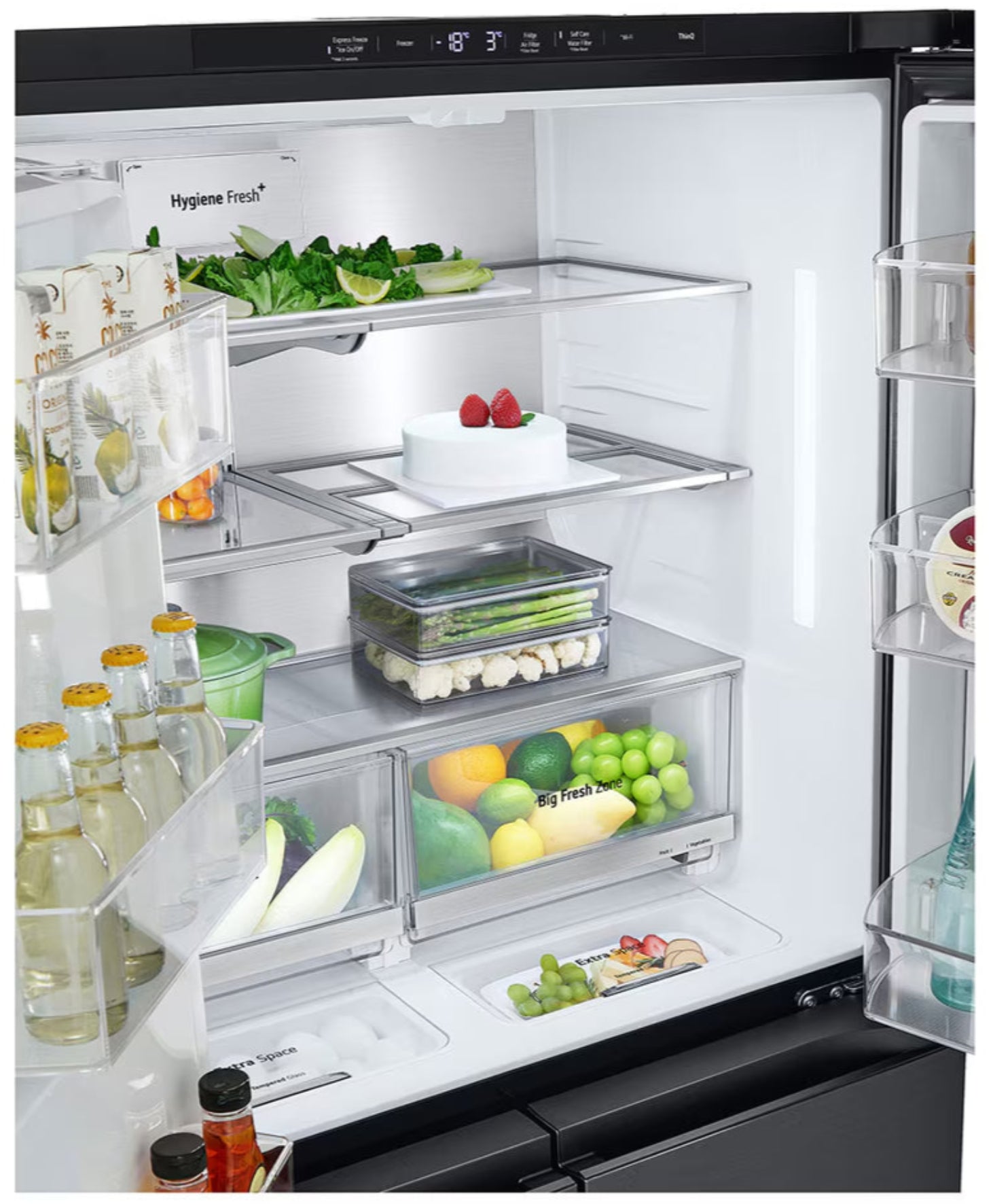 LG 679L Multi Door in Door With UVnano Fridge Black GC-J24FFCBB-7
