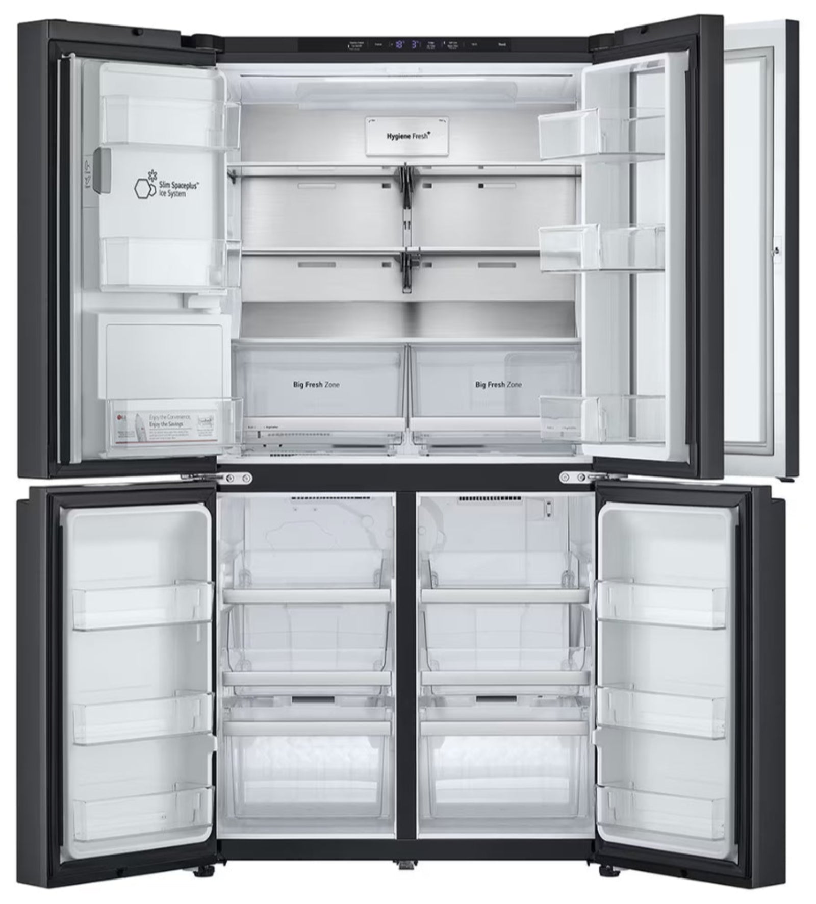 LG 679L Multi Door in Door With UVnano Fridge Black GC-J24FFCBB-4