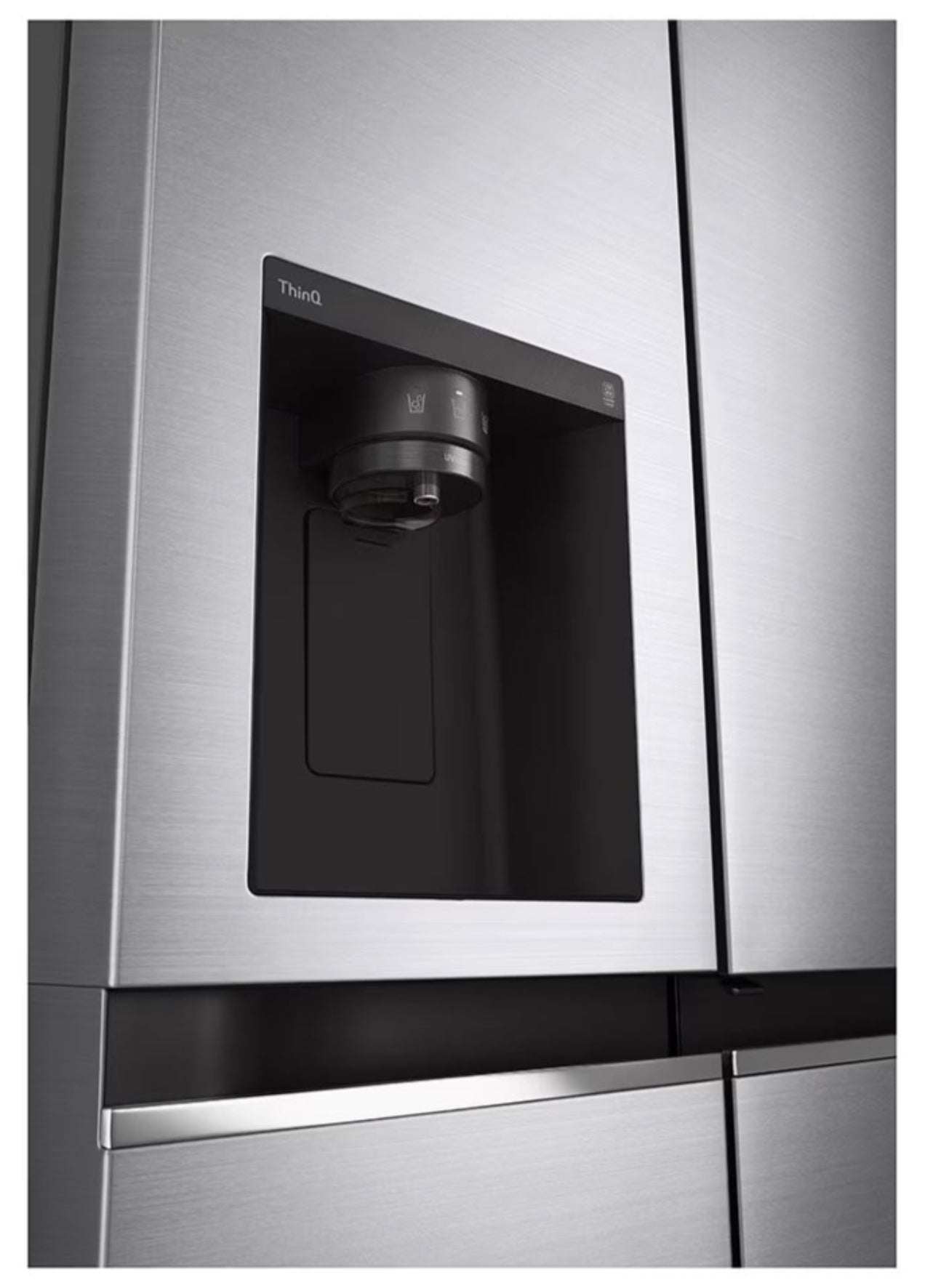 【G-RAP】 S-I-C LG 611L Side By Side Fridge Silver GC-J257SLSS